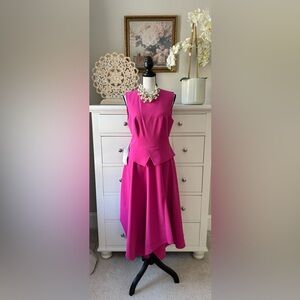 Kay Unger New York Magenta Dress Sz 6 NWT